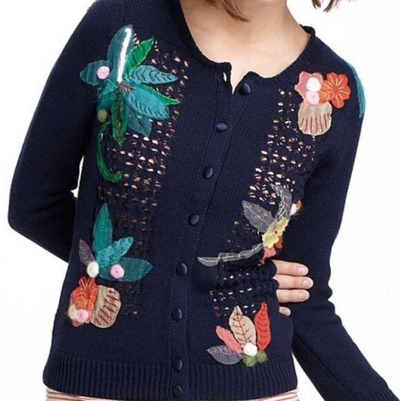 Anthropologie Mona + Mabel Floriography Cardigan XL - Picture 8 of 8